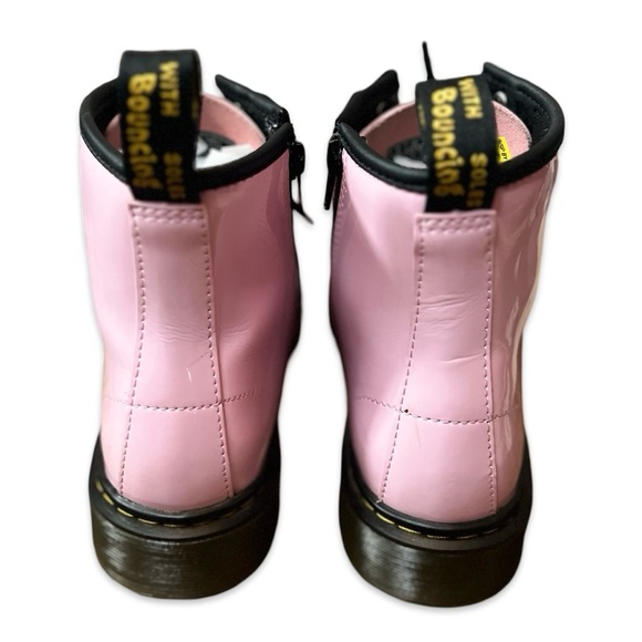 Dr. Martens Youth 1460 Patent Leather Boot in Pale Pink - Picture 6 of 10